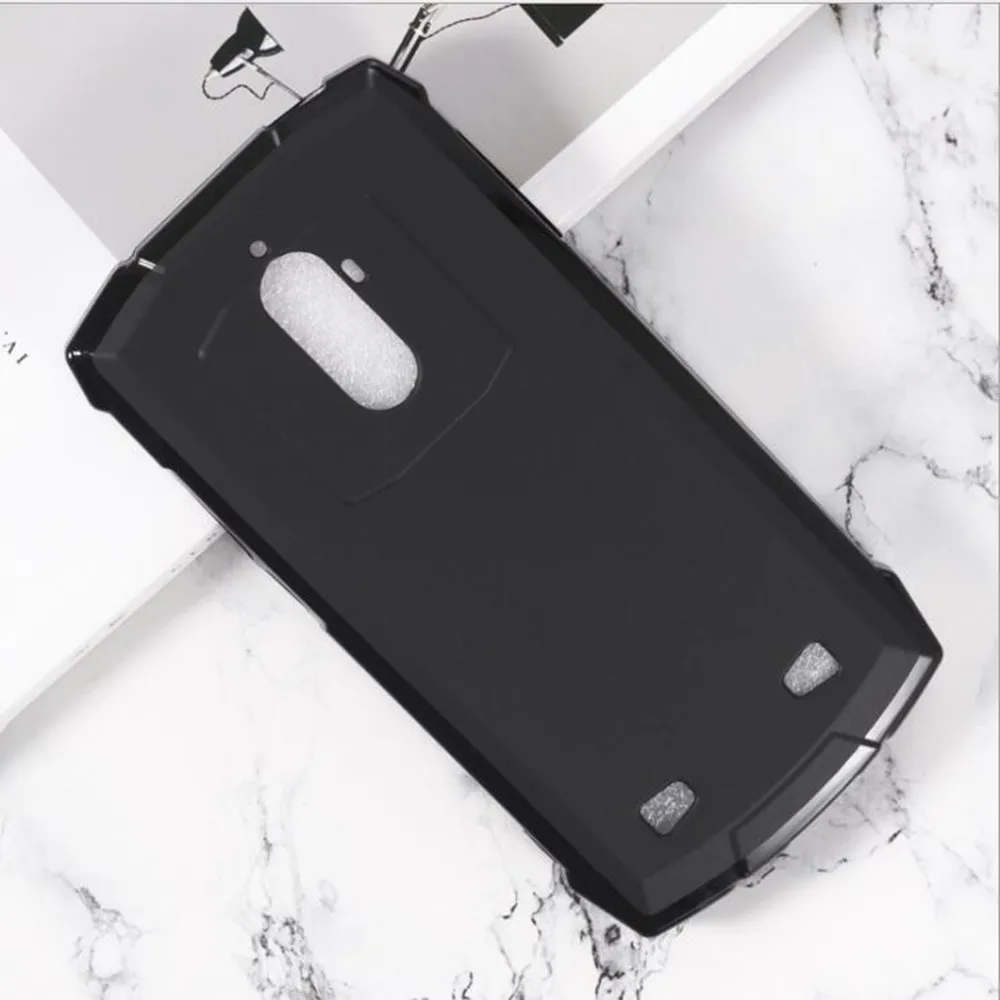 Для Doogee S55 Lite чехол+ Защитная пленка для экрана из закаленного стекла Для Doogee S55 - Цвет: Only Black Case