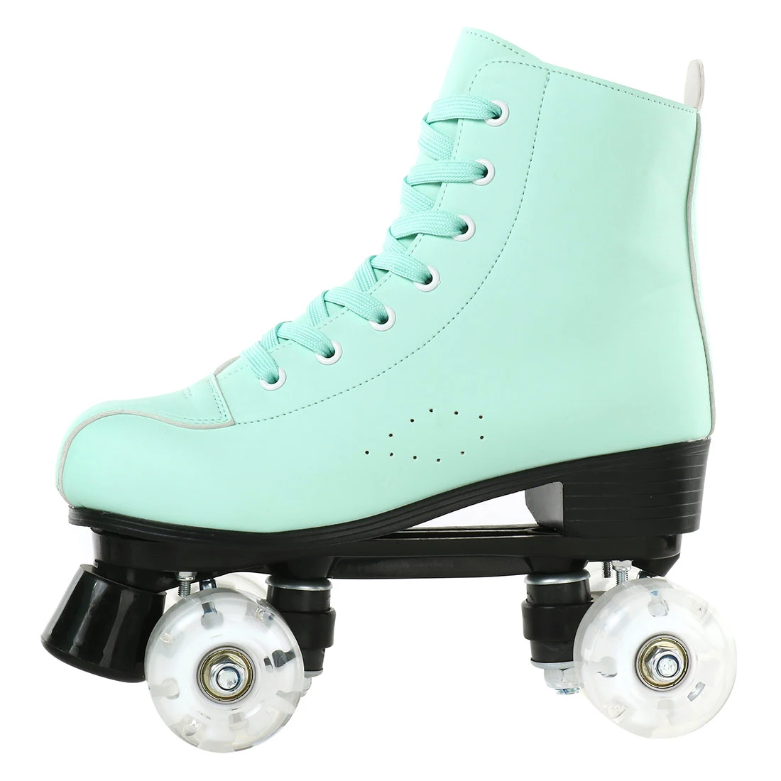 

Artificial Leather Roller Skates Double Line Skates Women Men Adult Two Line Skate Shoes Patines Black Pink Pu 4 Wheels Patins