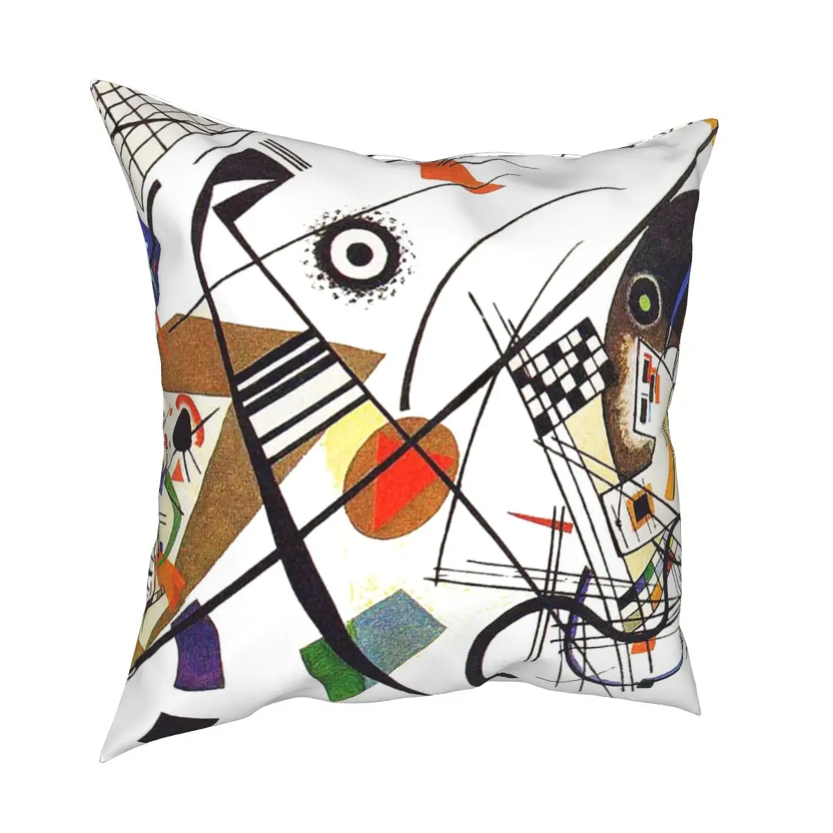 

Transverse Line By Wassily Kandinsky Pillowcases Bed Car Expressionism Geometric Cushion Cover Home Decoration Pillow Cover 18'