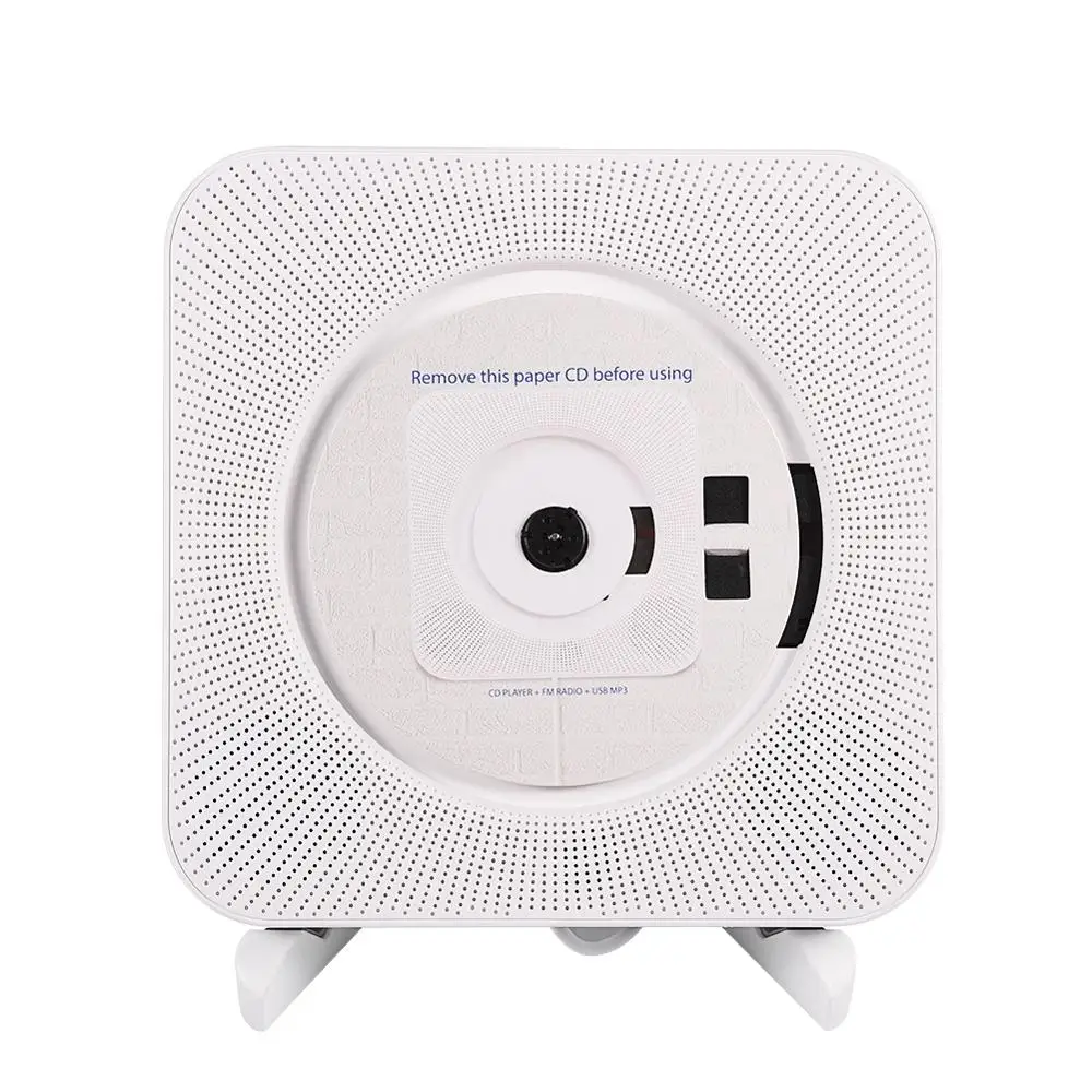 CD-плеер настенный Bluetooth музыкальный плеер портативный домашний аудио бокс с пультом дистанционного управления fm-радио встроенный HiFi колонки MP3