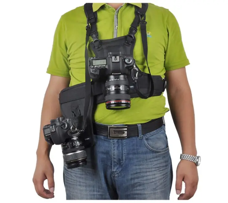 Micnova Multi Dual 2 камера для переноски нагрудный ремень системы жилет быстрый и