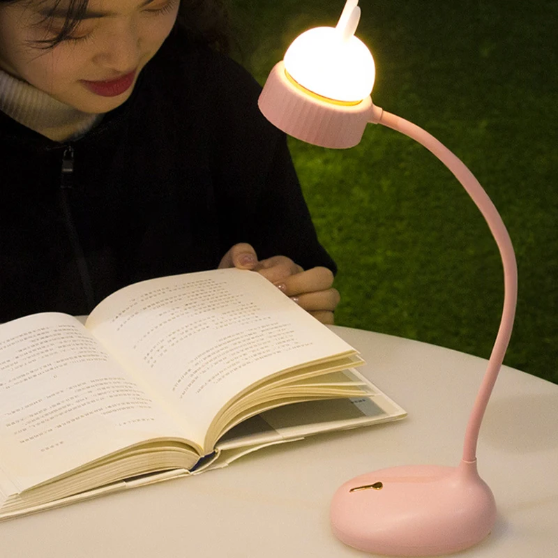 

USB Charging Led Desk Lamp Student Reading Cute Desk Lamp Eye Protection Creative Night Light Smart Rabbit Lamp LED Light