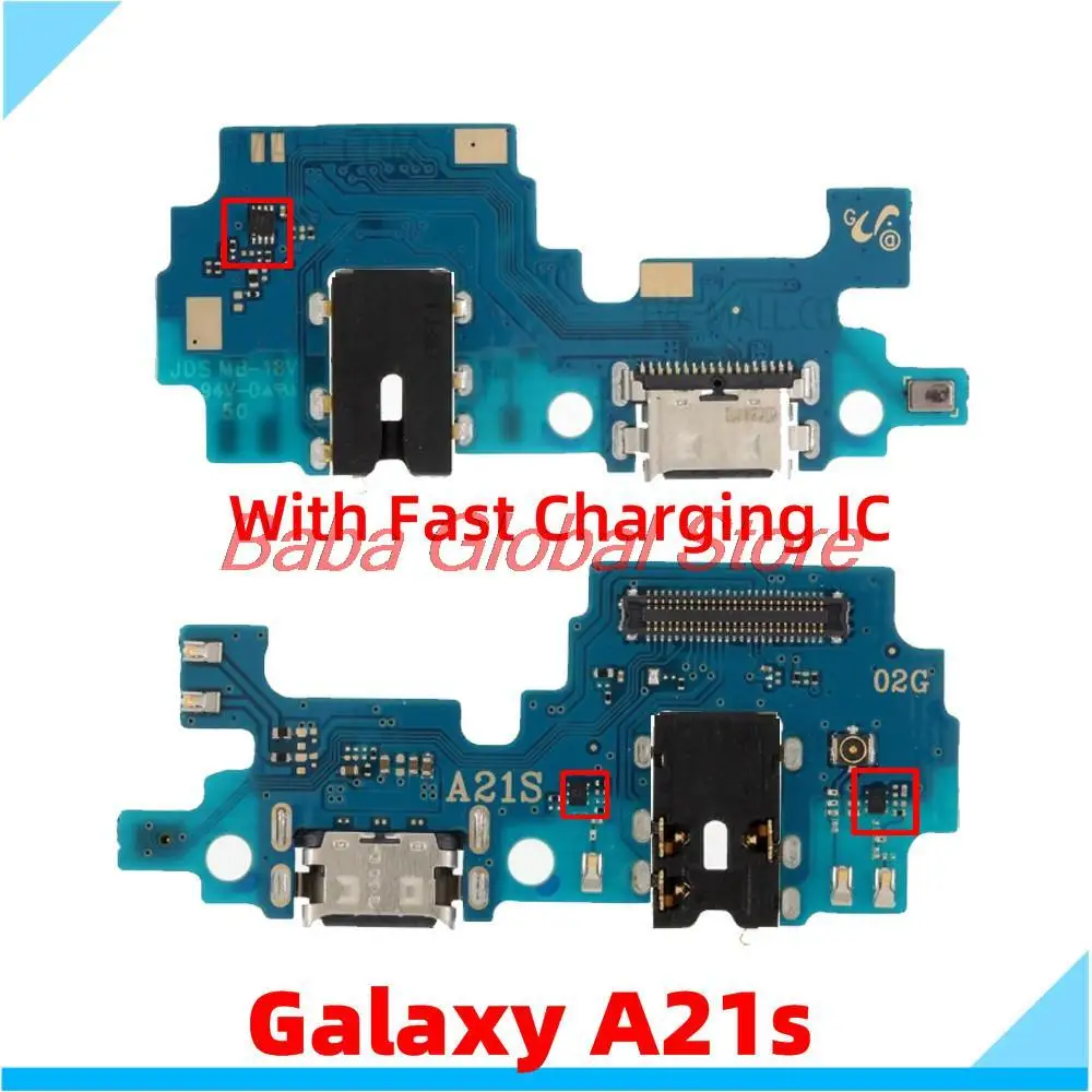 

Usb-разъем для зарядки док-станции для Samsung Galaxy A21S A217F, плата для зарядного устройства, гибкий кабель, запасная часть для ремонта