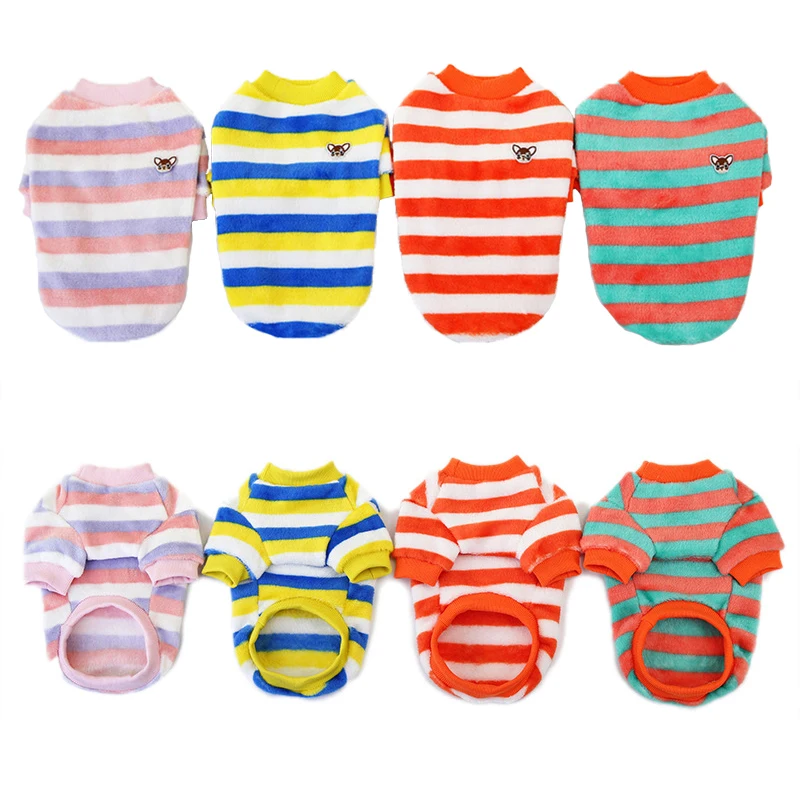 Радужная Одежда для собак теплый жилет домашних животных рубашка флисовая