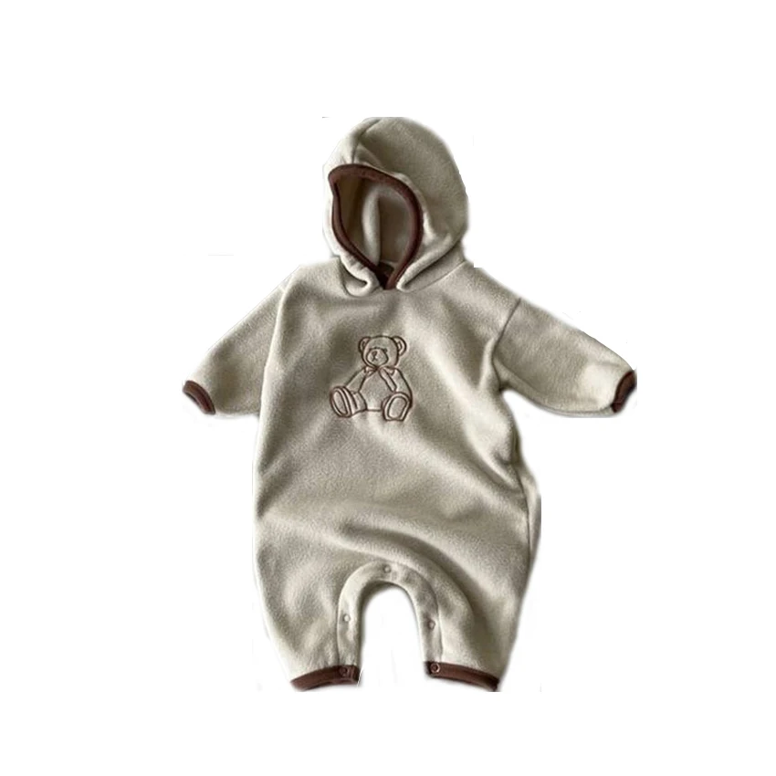 

2022 Spring New Baby Gentleman Suit Little Bear Hooded Infant Romper Kids Clothing Baby One-pieces Rompers for Newborn Babies