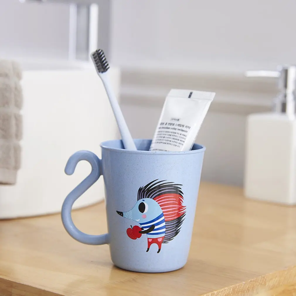 Детские кружки для зубной щетки с рисунками из мультфильмов чашки мытья воды
