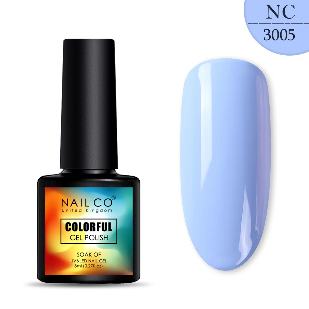 3005 NAILCO, новинка, 8 мл, 130 цветов, светодиодный Гель-лак для ногтей УФ гель для ногтей, салонный домашний лак, Гель-лак, гибридный, впитывающий - Цвет: 3005
