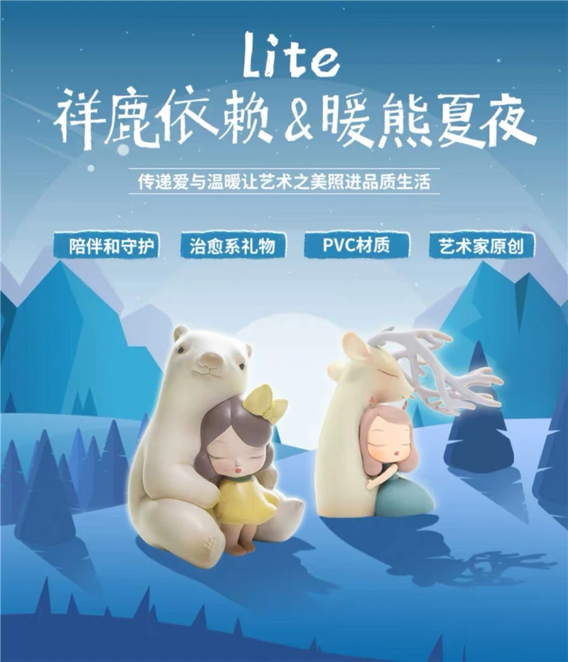 

Keme life white night fairy tale warm bear summer night lite version trend doll hand-made decoration birthday gift authentic