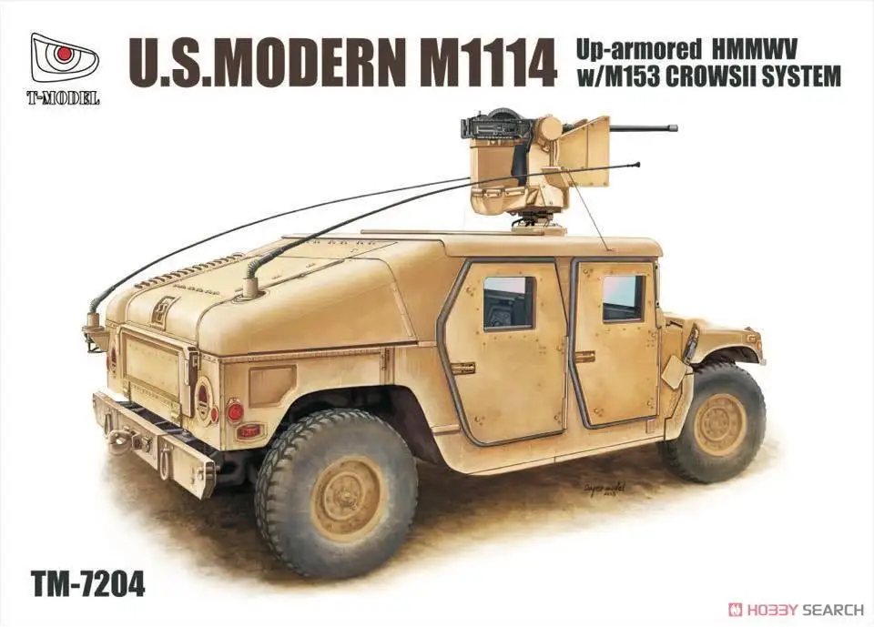 

T-Model TM7204 1/72 U.S.HMMWV M1114w/M153 CrowsII Assembled model kit