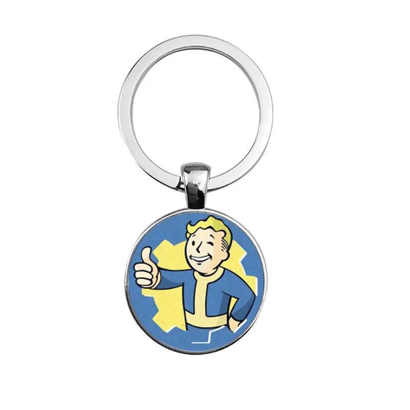 Fallout Nuka Cola брелок llavero из стекла и сплава мужской женский модные подвески