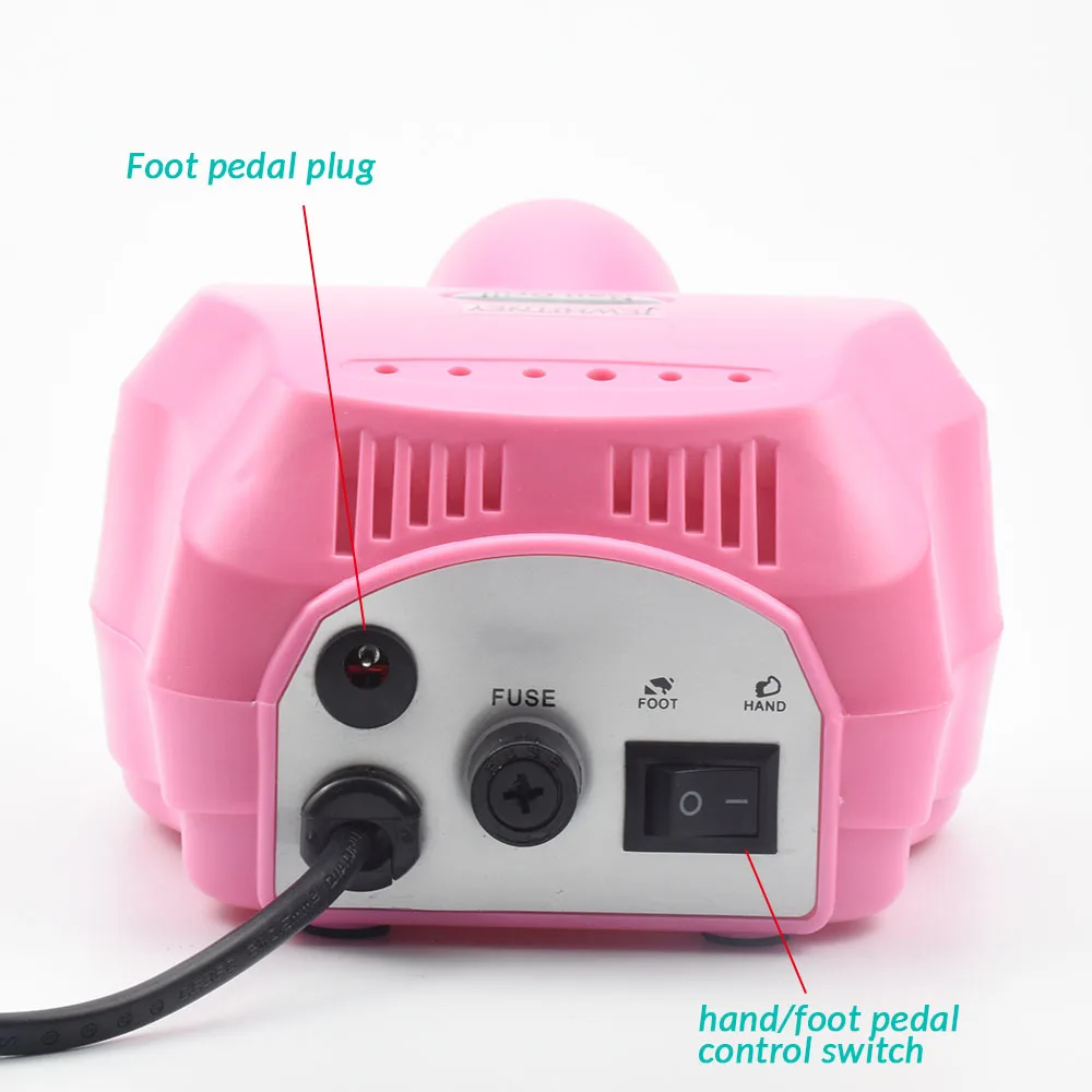 Маникюрный аппарат с насадкой для фрезерования ногтей на 35000 об/мин на.