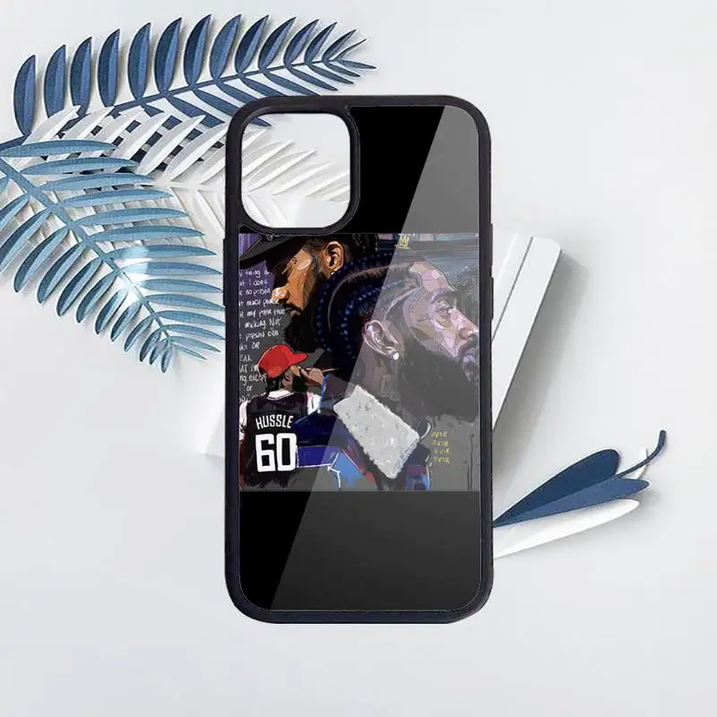 

Rapper Nipsey Hussle Phone Case for iPhone 11 12 pro XS MAX 8 7 6 6S Plus X 5S SE 2020 XR Hard PC