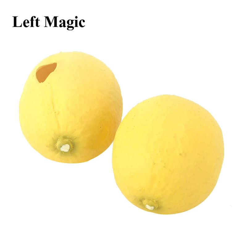 

Rubber Fake Lemon( Soft Material ) Magic Tricks Lemon to Silk Magie Stage Illusions Gimmick Props Appearing/Disappearing Comedy