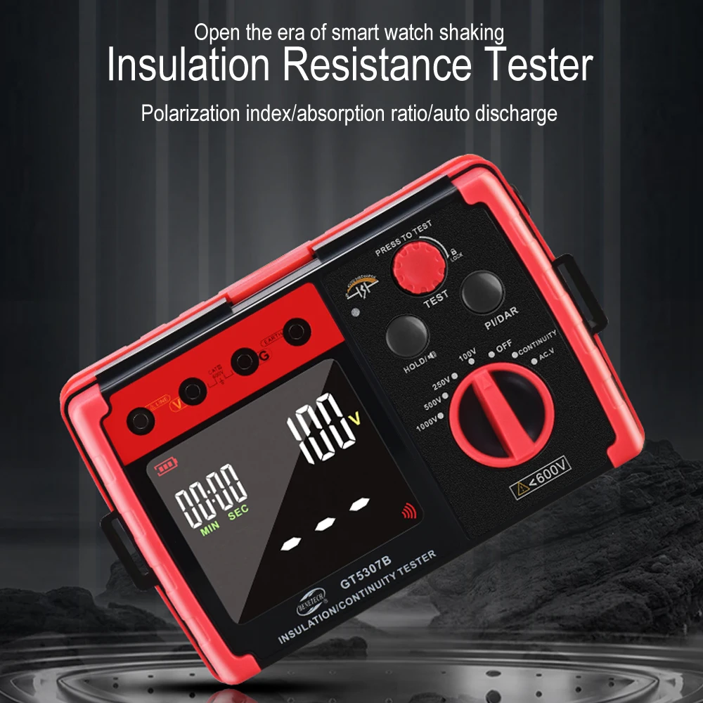 Цифровой тестер сопротивления изоляции напряжения постоянного тока переменного