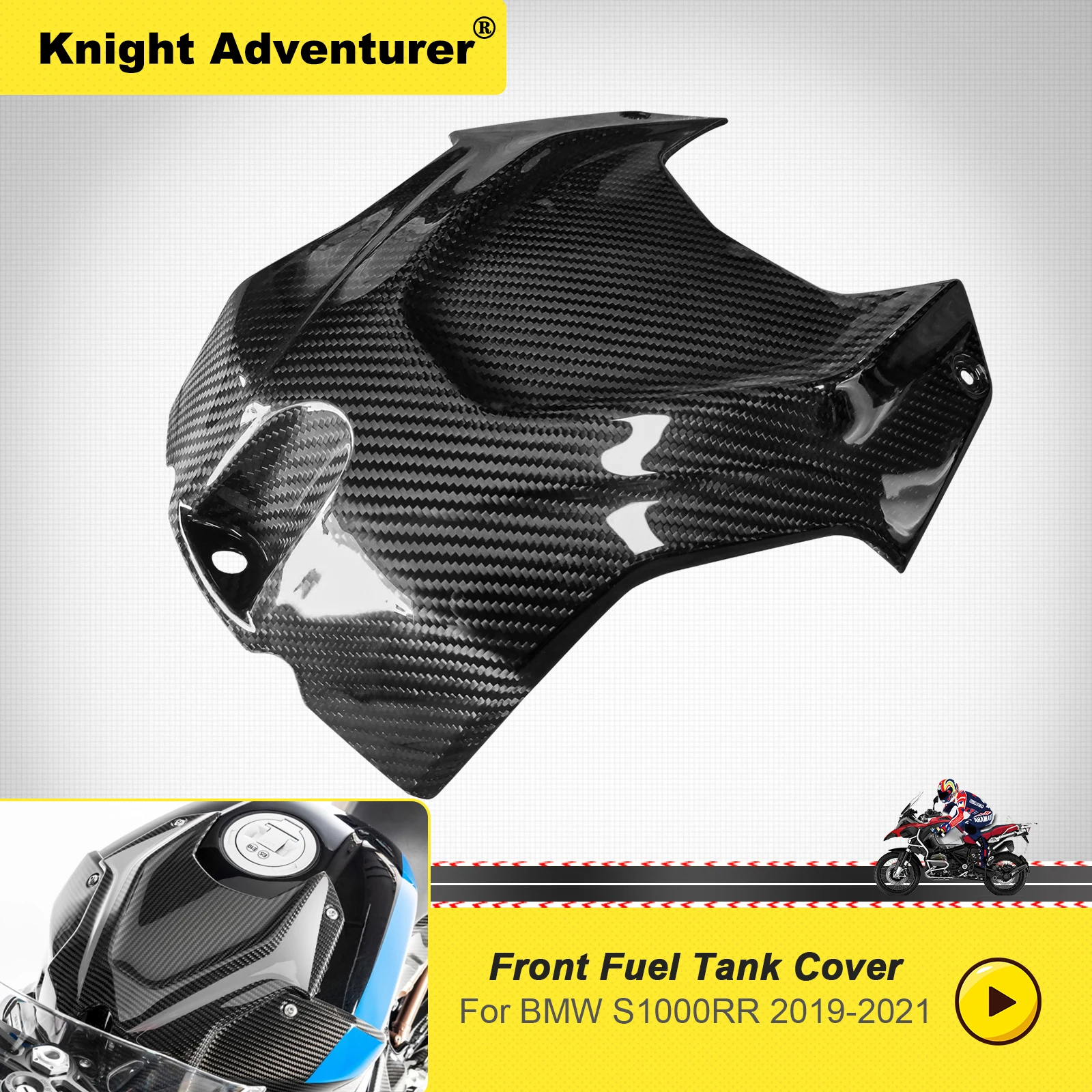 

Fuel Gas Tank Cover For BMW S1000RR 2019-2021 2020 real Carbon Fiber