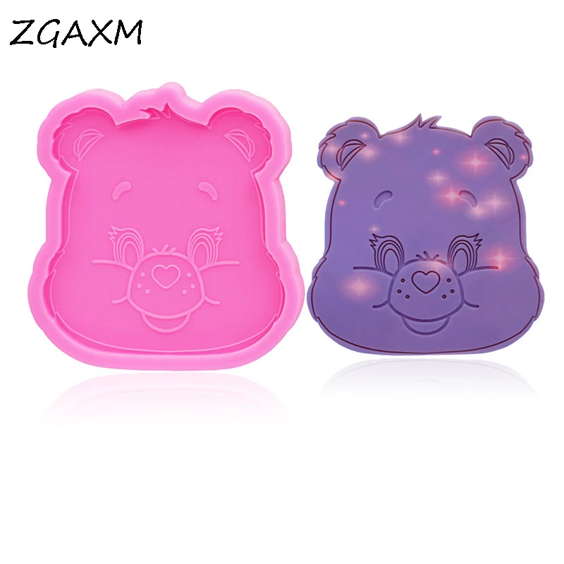 

Bears Shiny Jewelry Making Epoxy Resin Silicone Mold Dog bear silicone mold Keychain Epoxy Resin Polymer Clay Silicone Mold