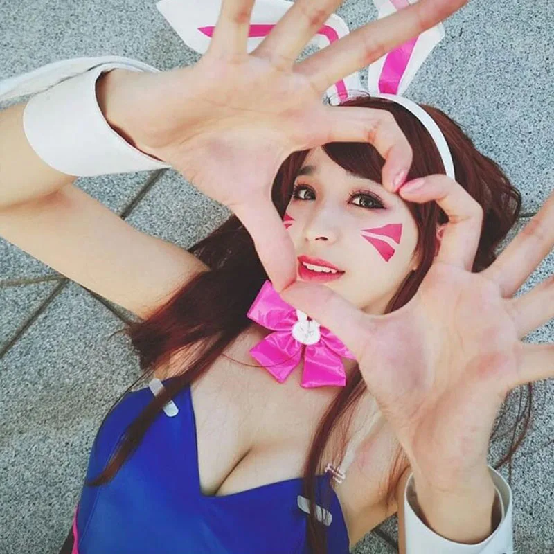 Женский сексуальный костюм для косплея DVA комбинезон девочек с принтом hana Bunny |