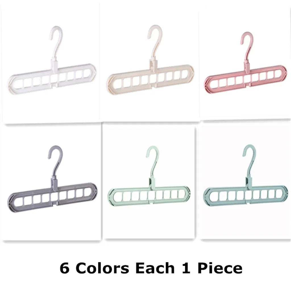 

Clothes Hanger Racks Multi-port Support Circle Clothes Drying Multifunction Plastic Scarf Clothes Hanger Hangers Storage Rack