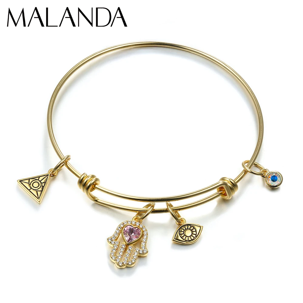 Роскошные круглые браслеты &quotглаза дьявола&quot сделай сам с кристаллами