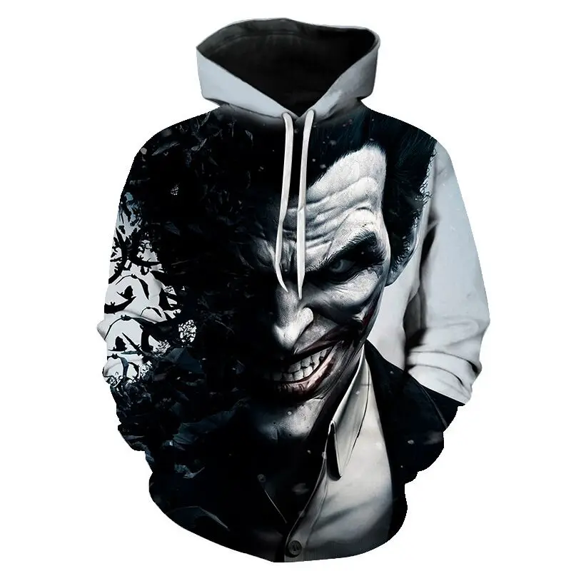 

2020 new trend 3D printing Hoodie casual funny clown's face Funny fashion summer street style Hoodie couple Sweatshirt