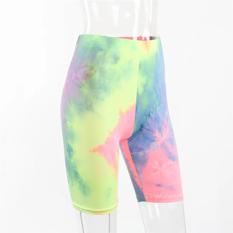

Tie-dye half body shorts Women Fashion Slim Summer Casual Shorts