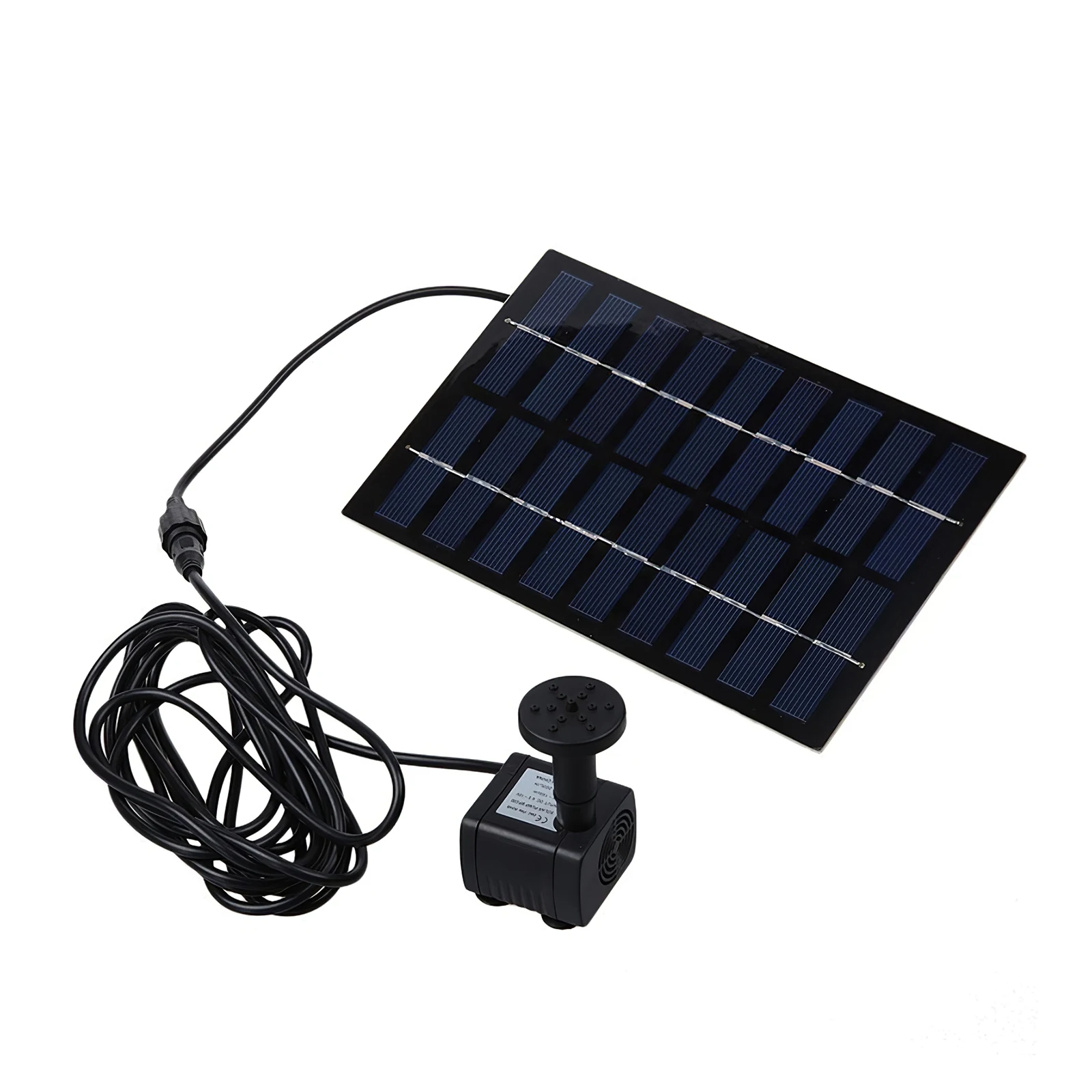 

Eco-friendly Plastic Solar Power Fountain with Adapter 6 Nozzles Decorative Floating Fountain Noiseless Solar Water Pump