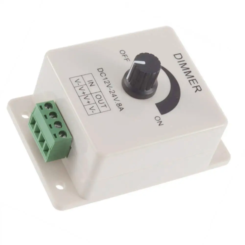 Светодиодный диммер постоянного тока 12 V 24 8A Регулируемая яркость лампы Газа