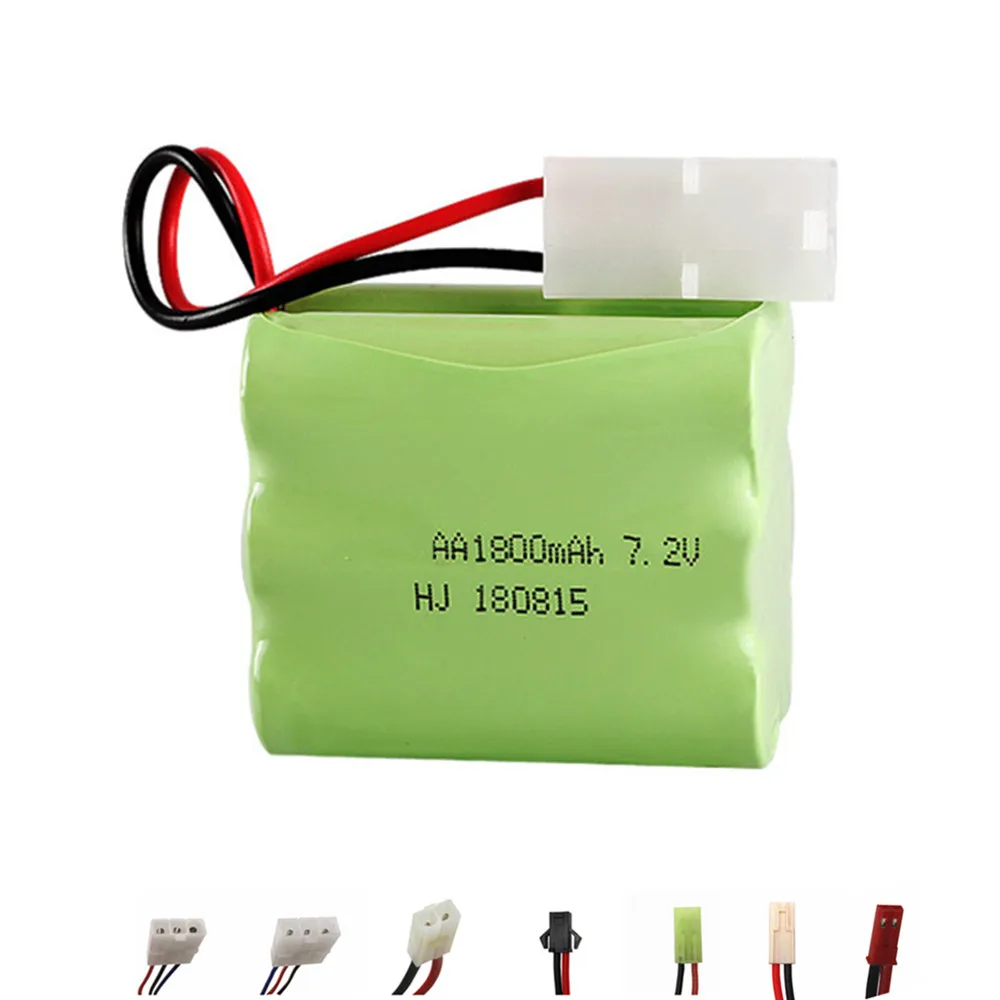 7.2в 1800 мАч NiMH батарея для Rc игрушки автомобиль Лодка робот-пистолет танки поезда