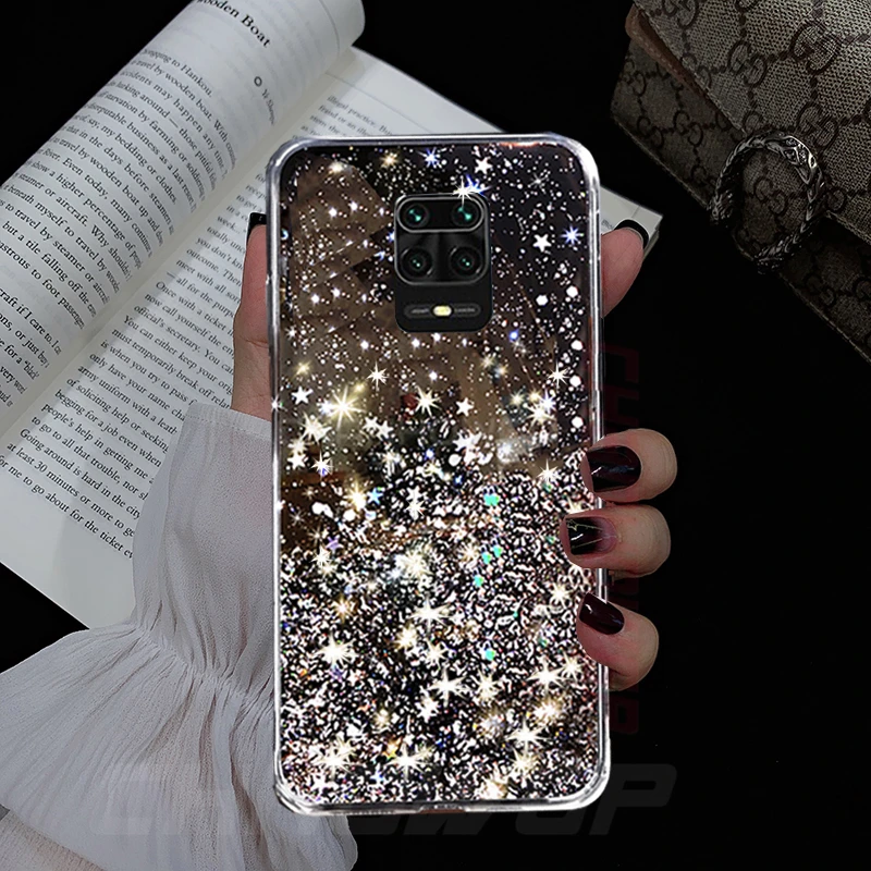 Чехол для Xiaomi Redmi Note 9S 9 8T 8 Note9 Pro Max мягкий силиконовый чехол с блестками 9AT 9A 9C NFC |