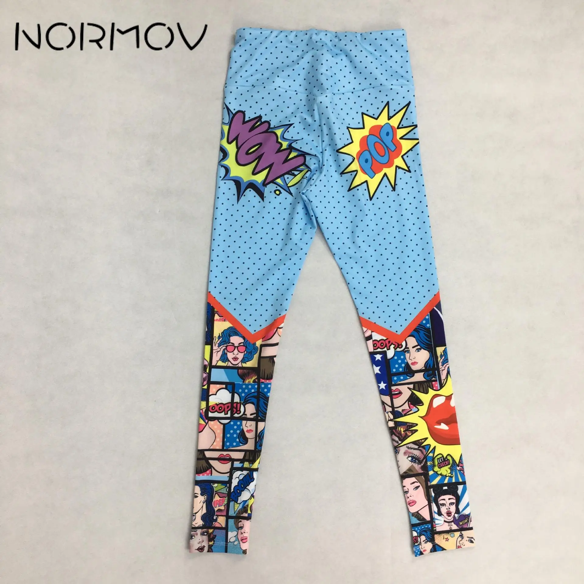 NORMOV новинка женские леггинсы с 3D принтом в горошек сексуальные для тренировок