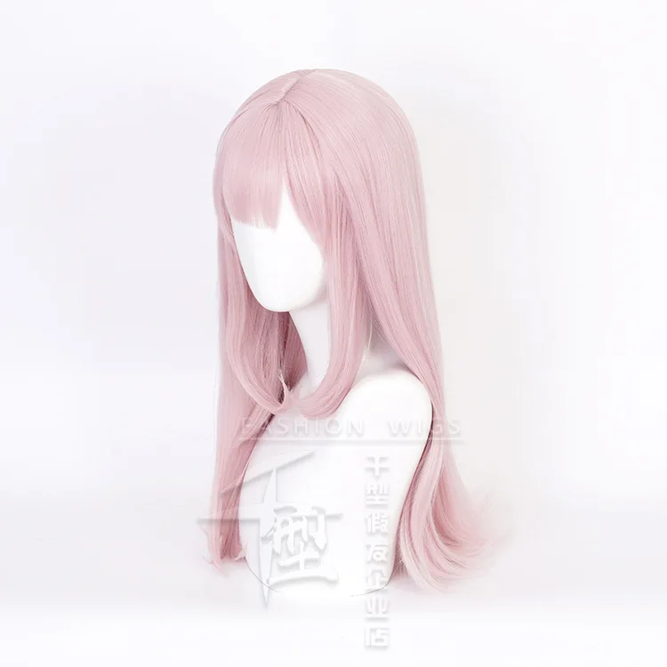 Kaguya-sama:Love is War Fujiwara Chika Cosplay розовый длинный парик с бантом Шпилька для волос