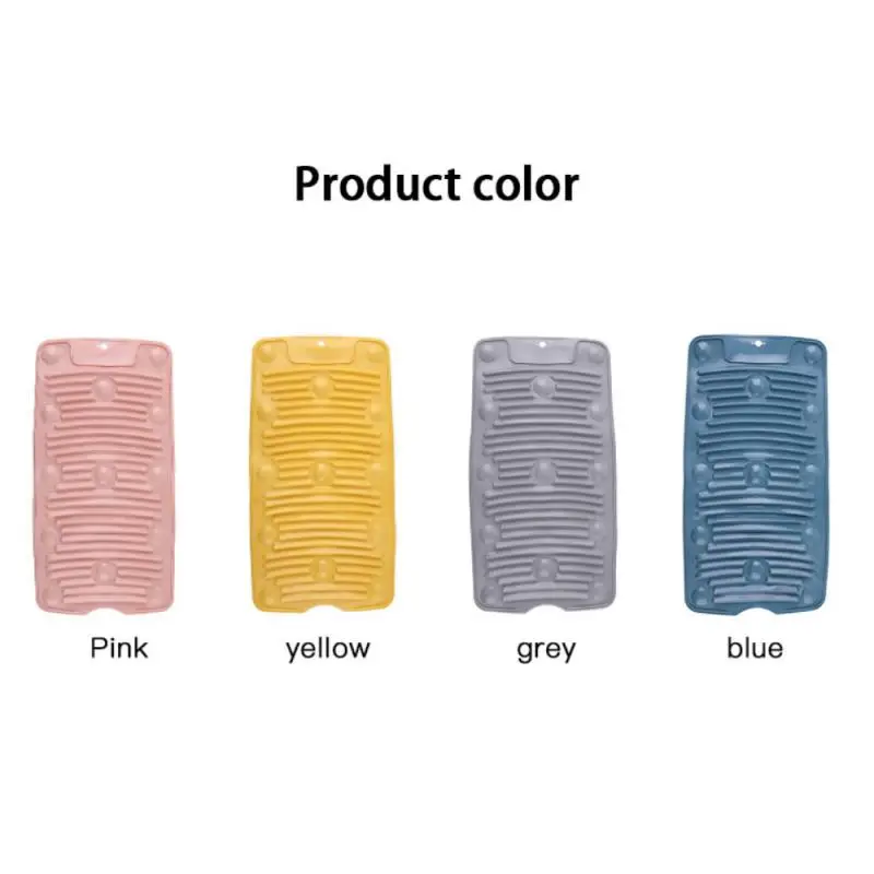 

1PC Silicone Scrubbing Board Foldable Antislip Prevent Scratching Clothes Washboard Practical Home Bathroom Laundry Accessories
