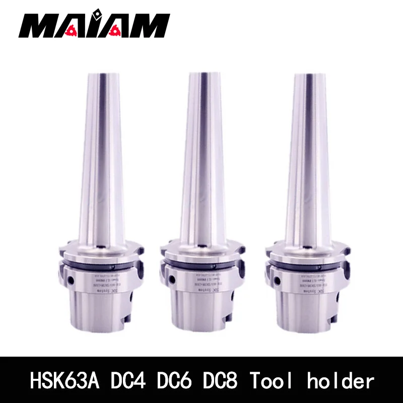 High precision HSK63A DC DC6 DC8 DC12 90L 120L 160L tool holder dc chuck for grinding milling cutter in CNC machining center