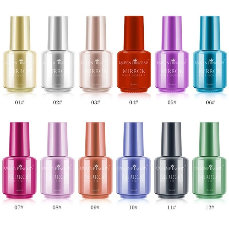 Стойкий Великолепный глянцевый маникюрный дизайн ногтей украшение Блестящий