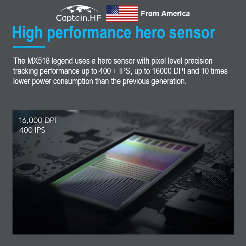 US Captain Для Компьютера ноутбука Классическая Игровая Мышь для дома / офиса с