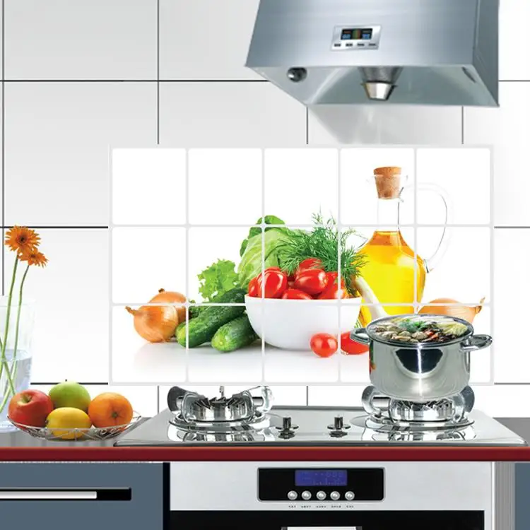 

DIY Removable Oil-Proof Kitchen Mural Art Vinyl Wall Stickers Room Decor