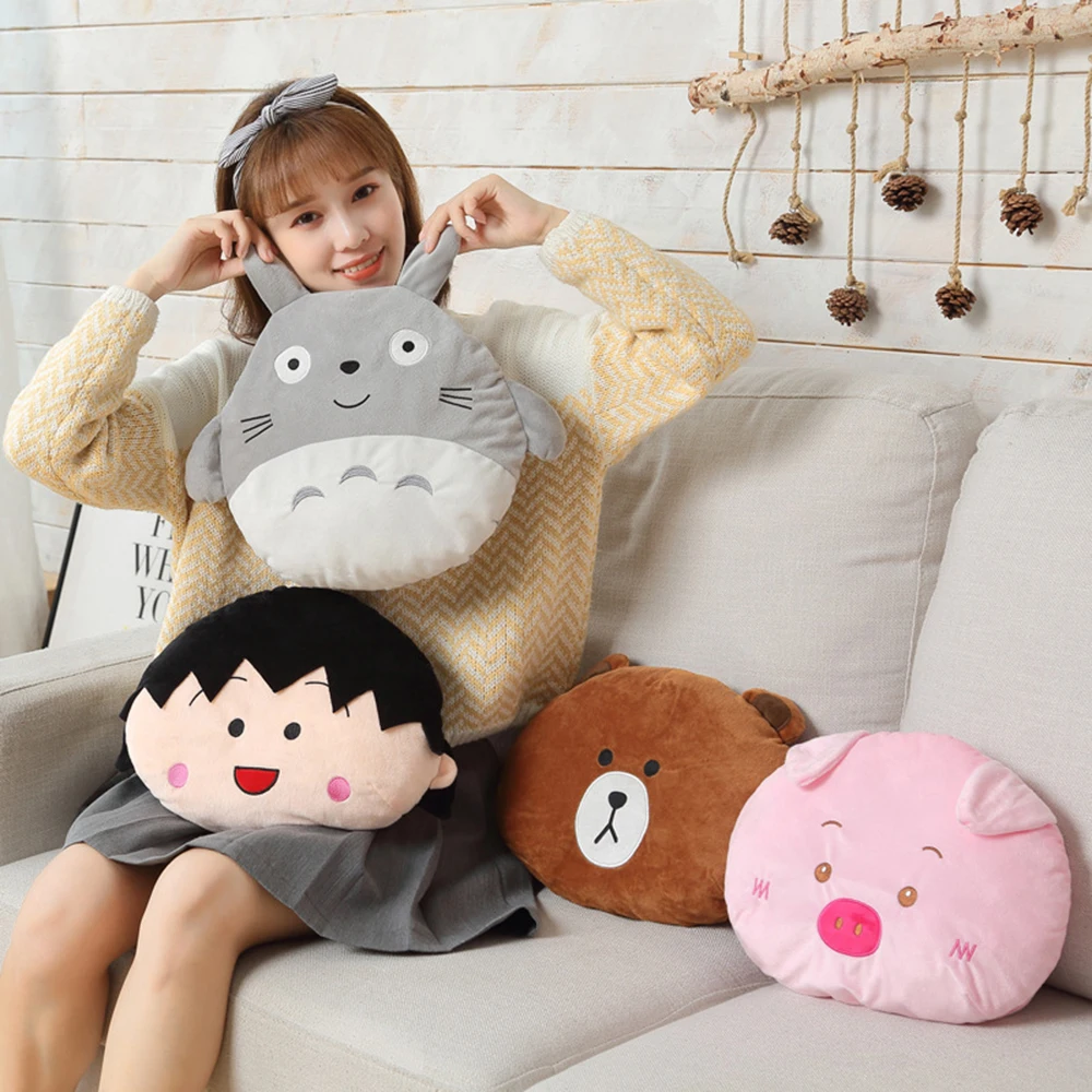 Saim Милая бутылка для горячей воды мультяшная фланелевая перезаряжаемая