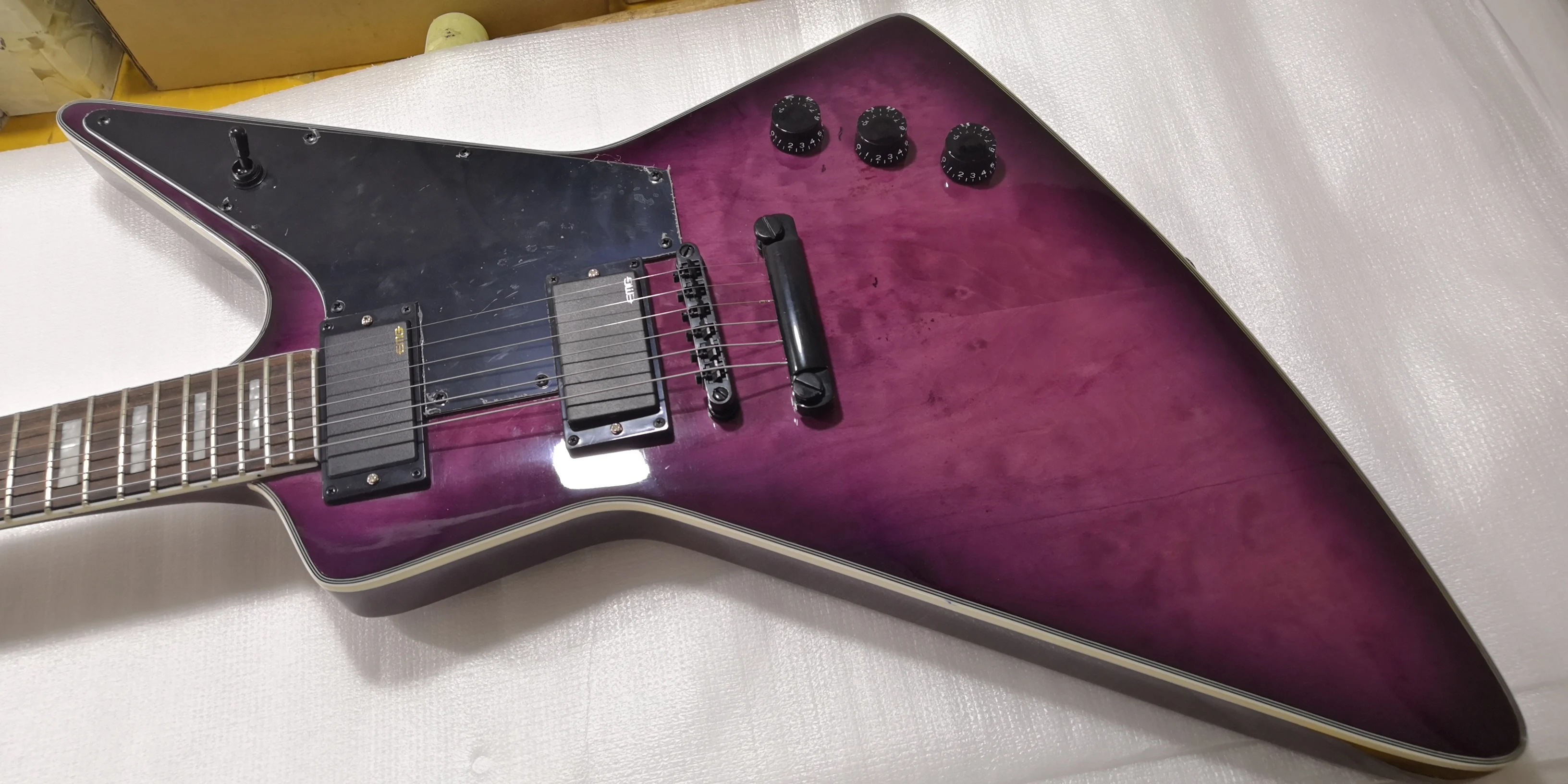 Уникальные Электрические гитары explorer фиолетового цвета