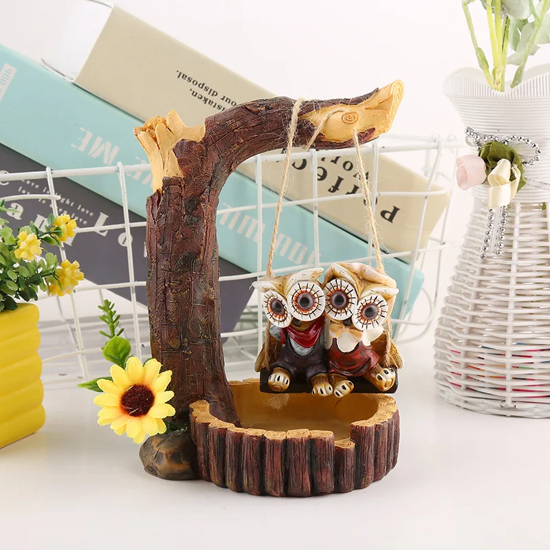 

Творческий дом ремесло качели игрушки подарки пень качели украшение в виде совы Спальня украшения дома хорошей оптовой продажей в день рож...
