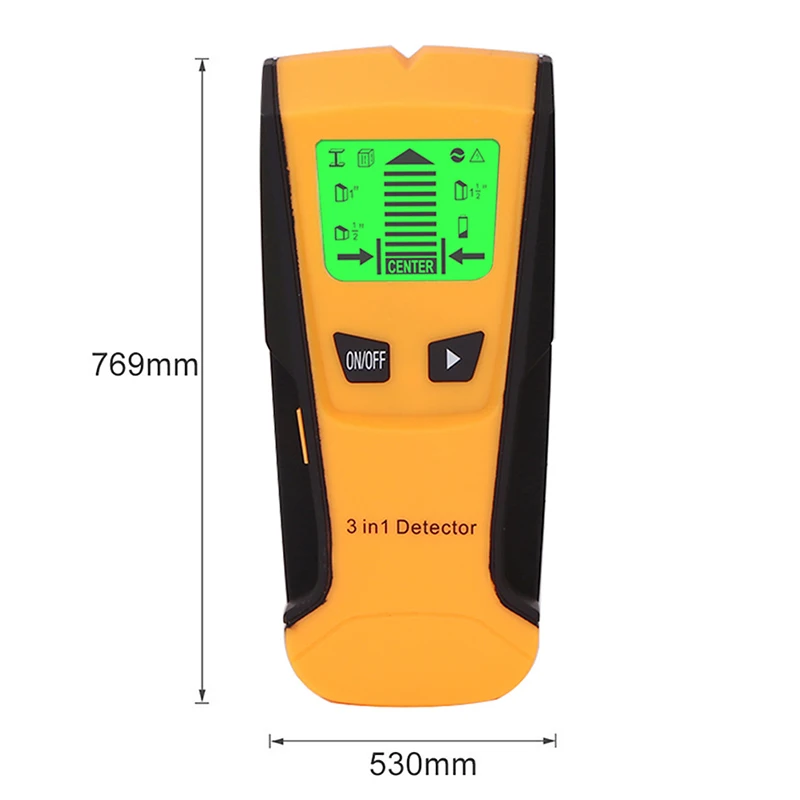 

3 In 1 Metal Detector Finder Wood Studs Detector Detect Scanner Wall Detector