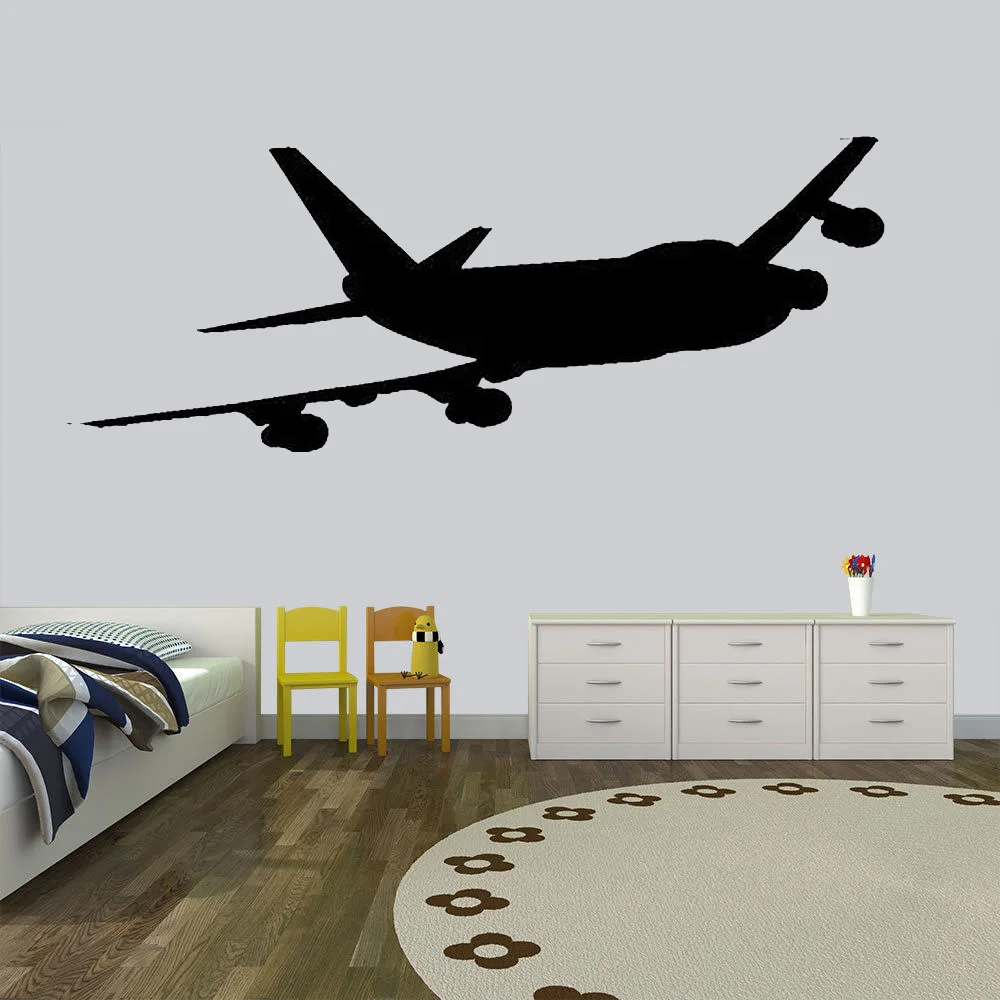Наклейка самолет на стену Boeing виниловые наклейки стены Стикеры s Настенная