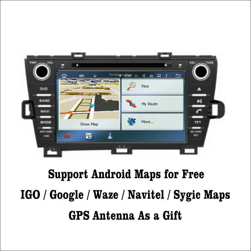Liislee для Toyota Prius right driving Android 7 1 2G RAM автомобильный WIFI GPS Navi Навигация Радио Аудио