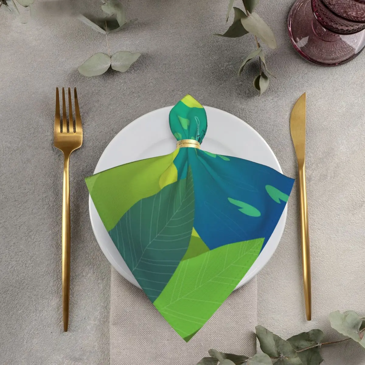 

50CM Napkins Cloth Animals Bowl Cleaning Towel Desktop Tea Ceremony Accessory For Kitchen Dish Decorative Paper Matting Napkins