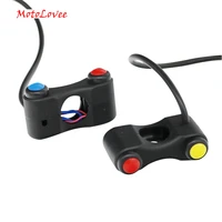 motolovee motorcycle switches electric bicycle scooter 78 22mm handlebar switch headlight fog lamp horn on off start 2 button