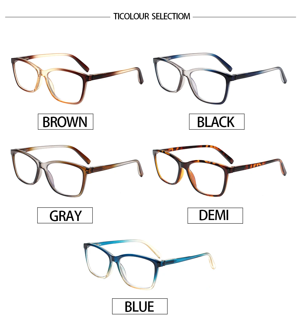 Очки для чтения Boncamor с блокировкой синего света и пружинными петлями