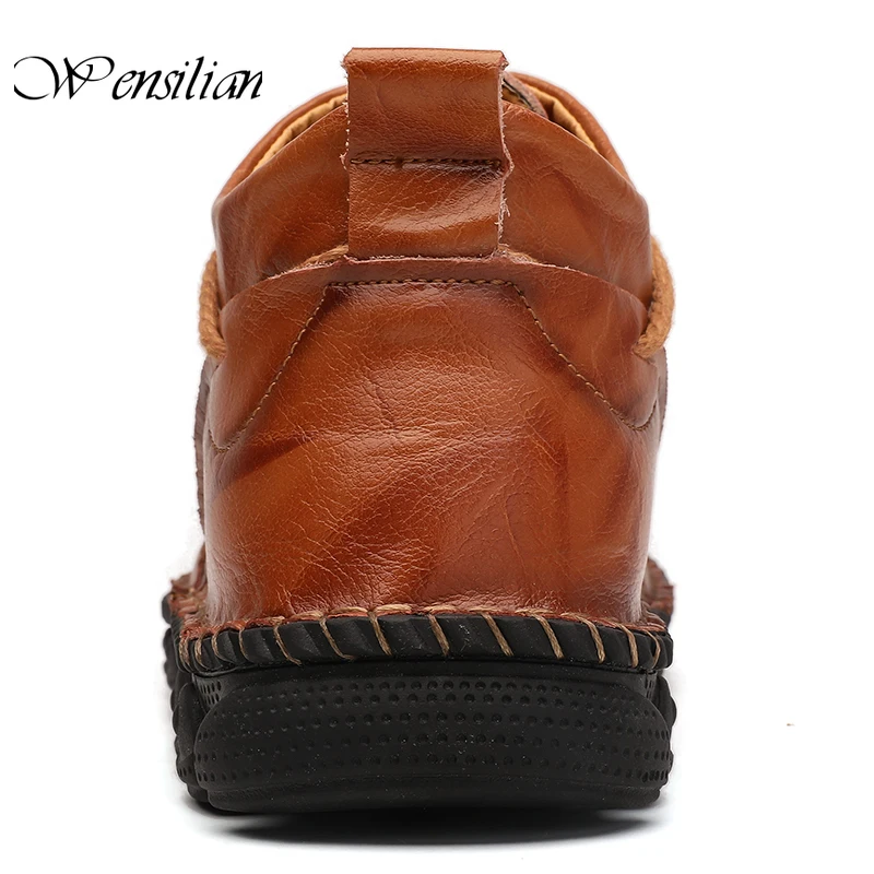 

Genuine Leather Casual Shoes Men Sneakers Cow Leather Shoes Male Winter Sneaker Comfortable Soft Footwear Zapatos De Hombre 2020