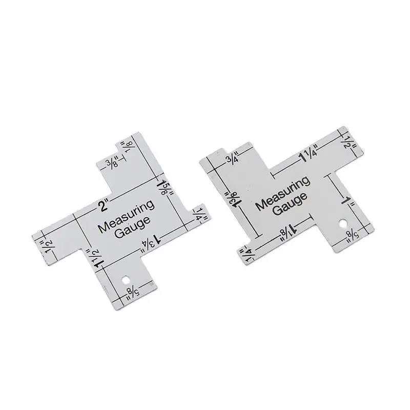 

Patchwork Thickness Ruler Clothing Tailor Design Metal Guage Simple Tool for Sewing