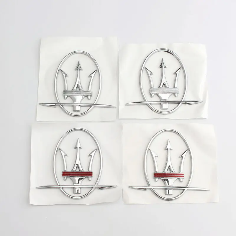 

3D Car Logo Decals Stickers For Maserati Quattroporte Ghibli Granturismo Levante Car Trunk Body Emblem Badge Decoration