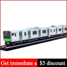 Yamanote Line E235, Реалистичная версия, поезд, паровозик, оригами, ручная работа, 3D бумажная модель, бумажная поделка, сделай сам, игрушки для взрослых, ZX-053