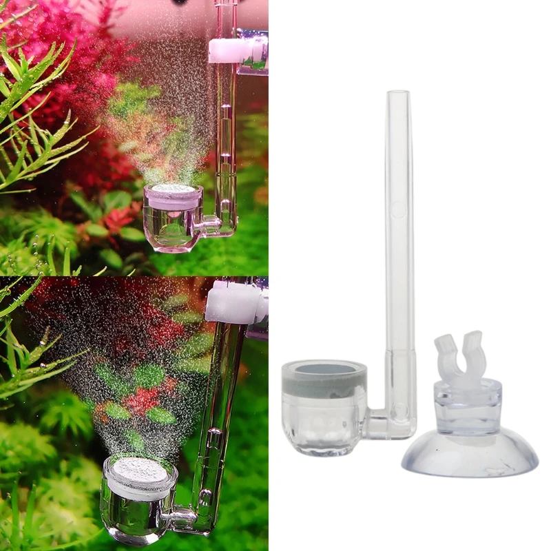 

Aquarium CO2 System Bubble Diffuser U Shaped Atomizer Arcylic Tube with Suction 95AA